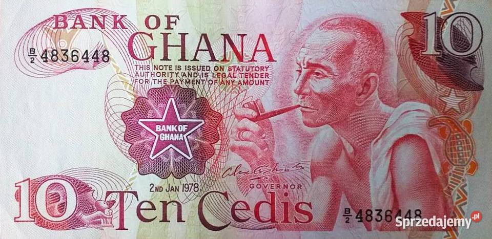 GHANA 197810 CEDIS UNC wysyłka Człuchów sprzedam