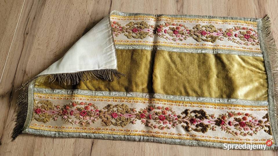 Stare dwie gobelinowe serwety ręcznie wyszywane Kraków sprzedam
