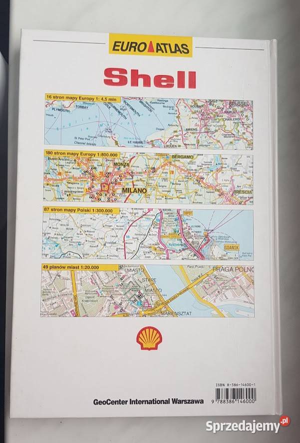 Atlas samochodowy Shell 1994 Mapy i przewodniki Zielona Góra
