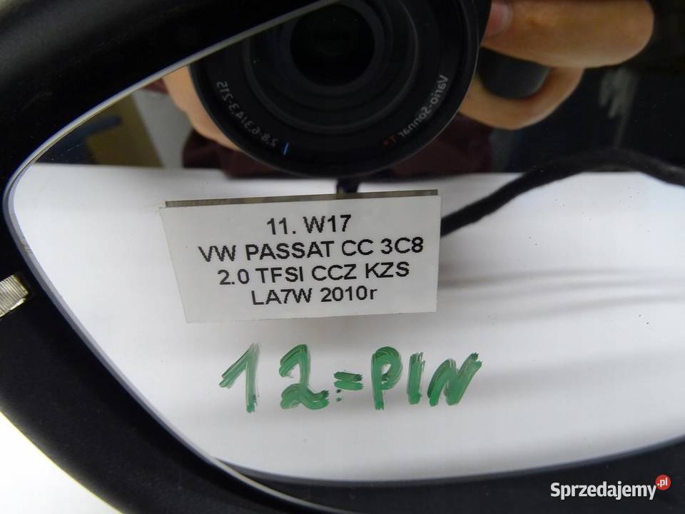 LUSTERKO LEWE LEWY PRZÓD LA7W 12 PIN VW PASSAT