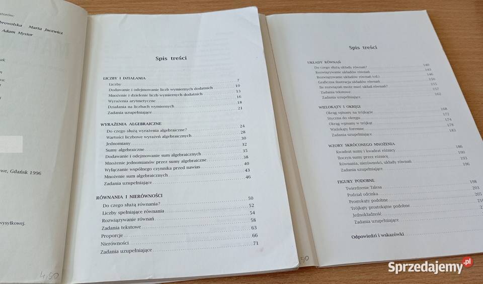 Matematyka 7 podręcznik szkoły podstawowej Cz 1 matematyka Gdańsk