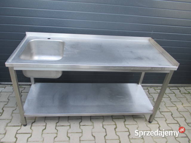 ZLEW GASTRONOMICZNY 1 KOMOROWY Z PÓŁKĄ 1607085 Gastronomia Ostrów Wielkopolski