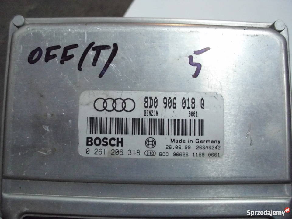 Komputer silnika VW GOLF AUDI 0261206318 Lubin