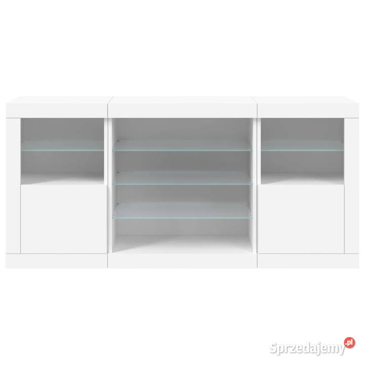 Szafka z oświetleniem LED biała 1425x37x67 Warszawa