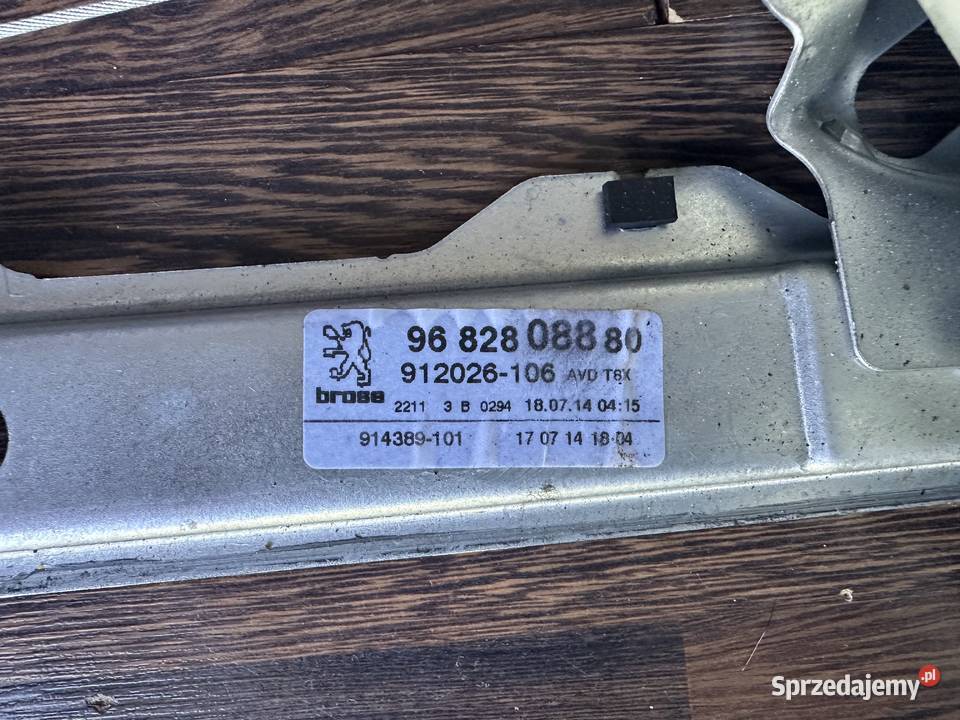 Peugeot 3008 5008 Podnośnik Szyby Prawy Przód sprzedam