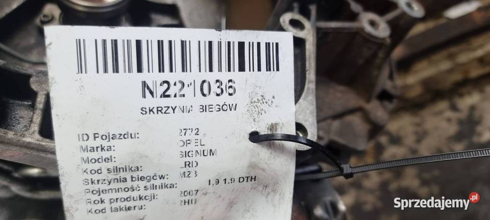 SKRZYNIA BIEGÓW OPEL SIGNUM F40 19 DTH Pozostałe kujawsko-pomorskie Lipno