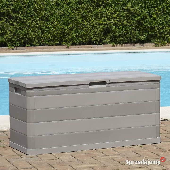 vidaXL Skrzynia ogrodowa szara 117 x 45 x 56 Warszawa