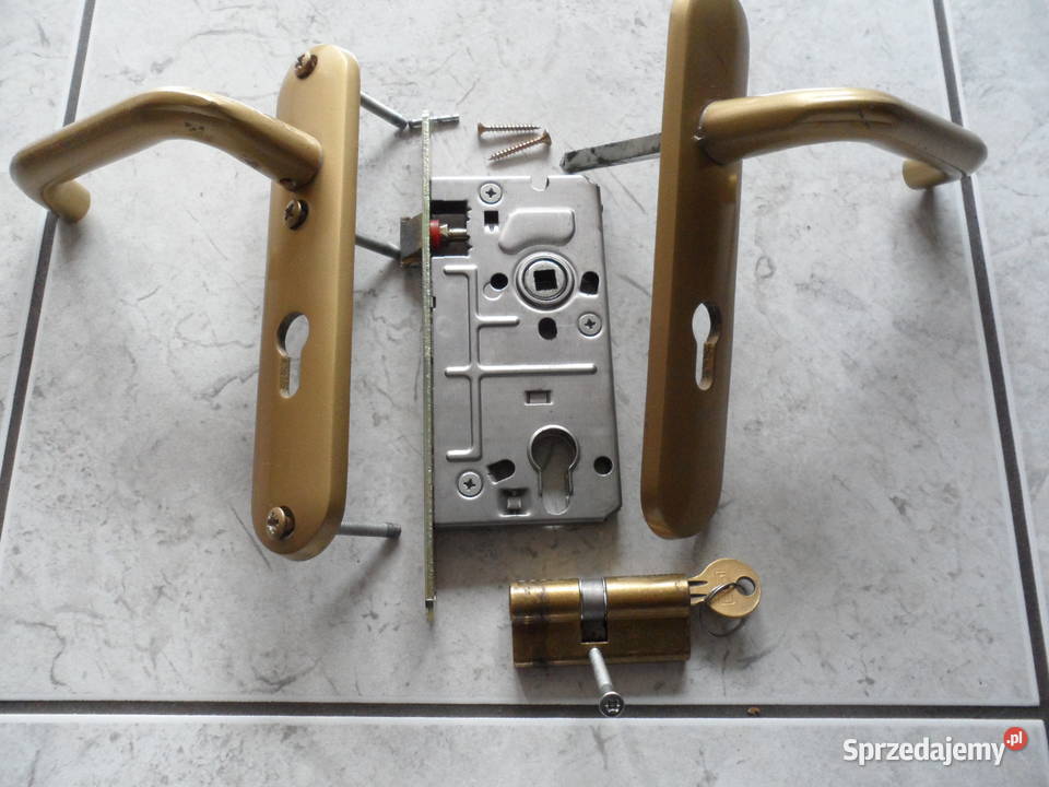 klamka z szyldem zamek72 50 wkladka moś klucz Klamki i uchwyty Wałcz