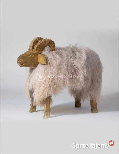 Krzesło baran dekoracyjny szary małopolskie