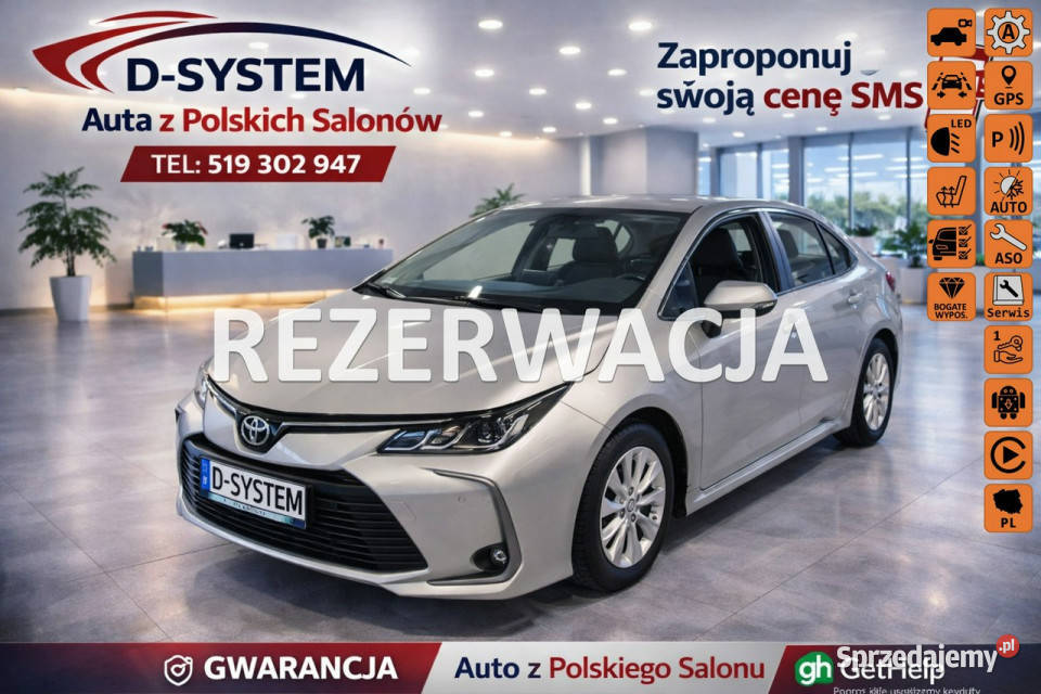Toyota Corolla 16 Valvematic 132 Automat Salon gniazdo AUX Białystok