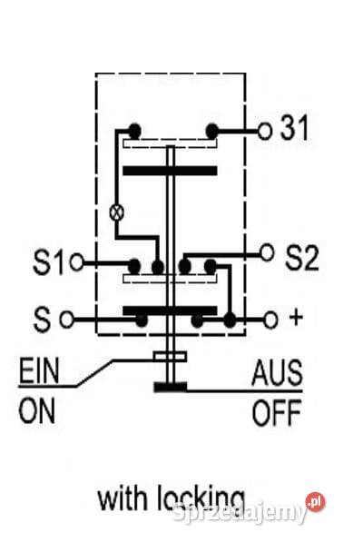 Przełącznik przyciskowy świateł drogowych Kamionna