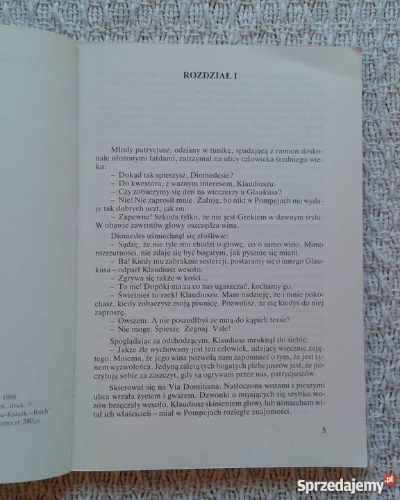 Ostatnie dni Pompejów Edward G Bulwer Lytton Rok wydania 1988 Białystok