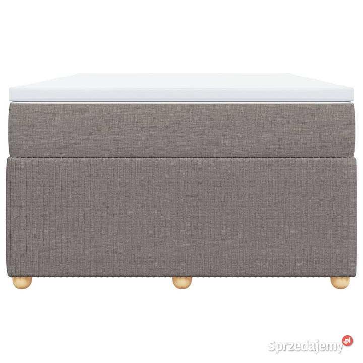 Łóżko kontynentalne z materacem taupe tkanina 190cm Warszawa sprzedam