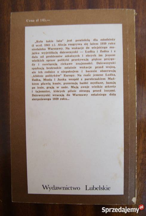 Zofia Woźnicka Było takie lato Proza i poezja lubelskie Parczew