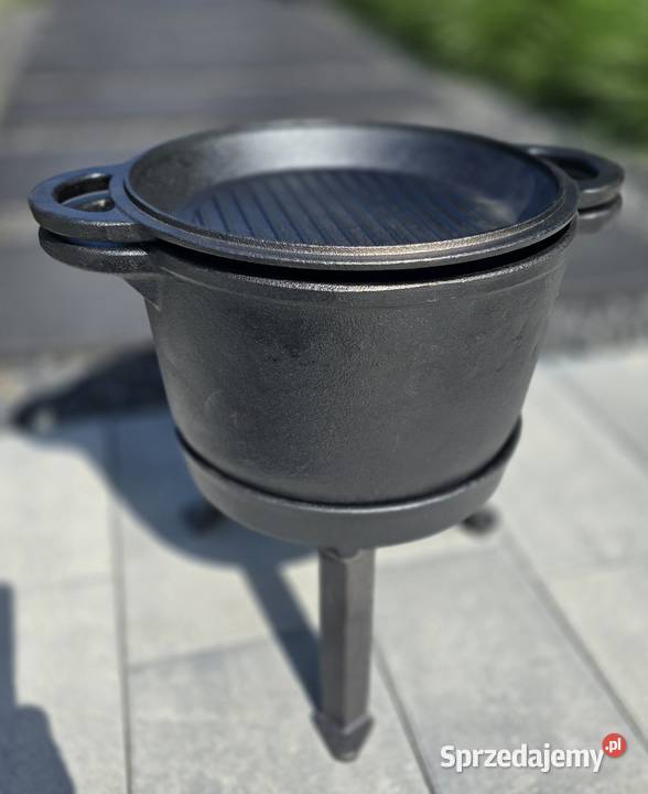 Kociolek zeliwny 8 litrów 3w1