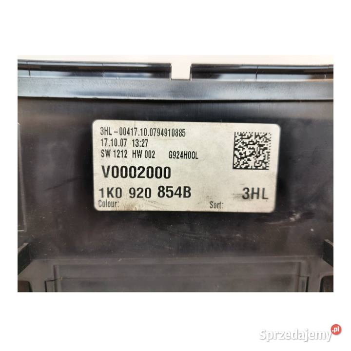 LICZNIK ZEGARY 1K0920854B VW Golf V 19 TDI
