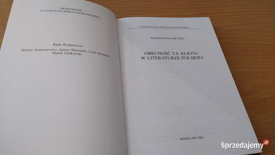 Obecność TS Eliota w literaturze polskiej
