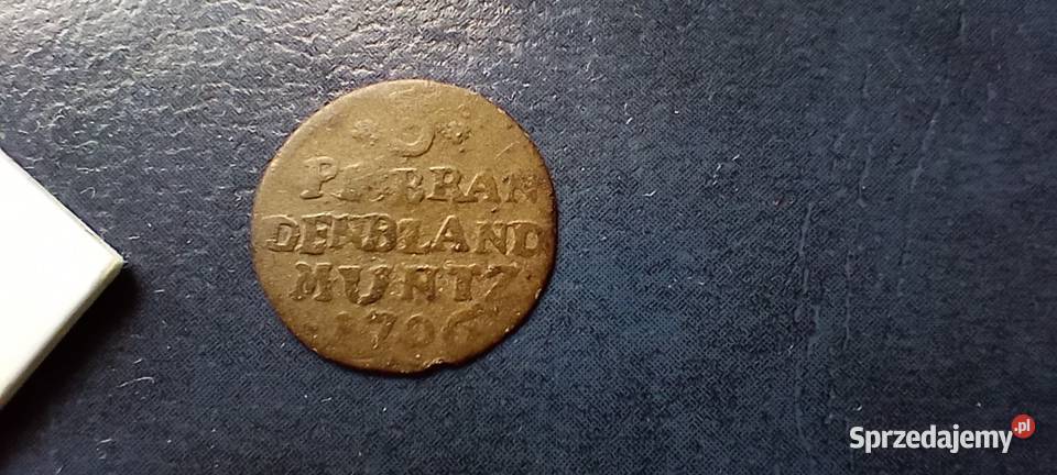 Stare monety 3 fenig 1706 Niemcy srebro Numizmatyka Lesko