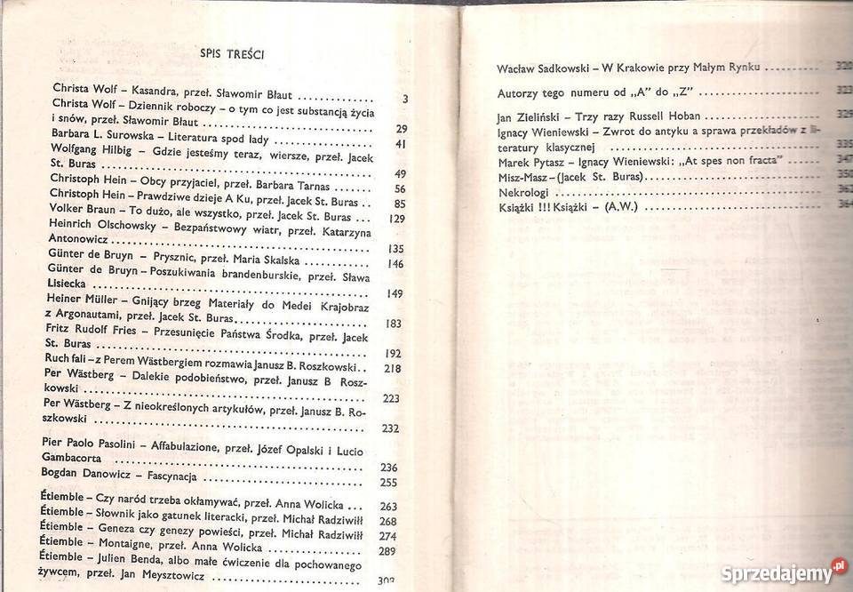 LITERATURA NA ŚWIECIE 1985 4 165 Warszawa sprzedam