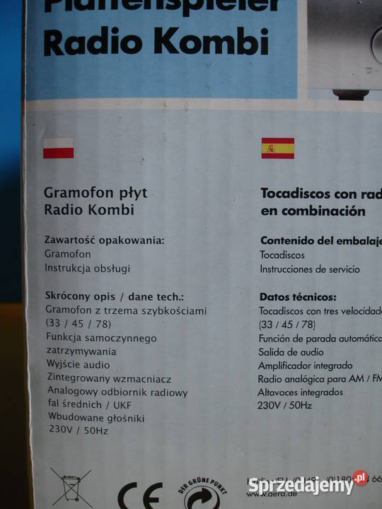 GRAMOFON z radiem nowy lubuskie Zielona Góra