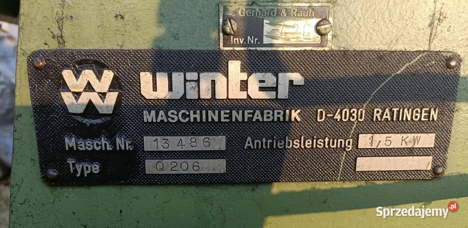 WALCE podajnik walcowy do blachy WINTER Niemcy Produkcja Wrocław