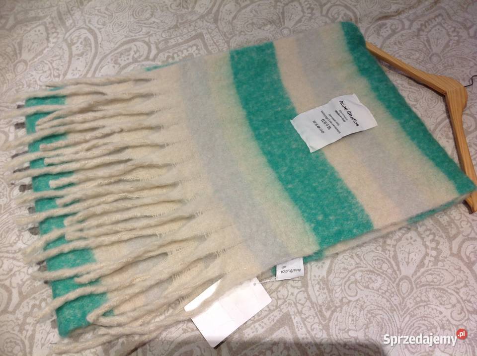 Ciepły Długi Szalik Szal Damski ACNE STUDIOS Nowa Sól