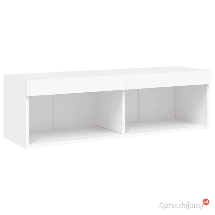 Szafka TV z oświetleniem LED biała 100x30x30 Warszawa