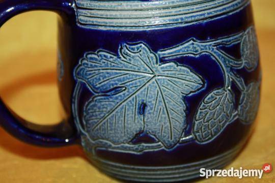 Piękny stary kufel w kobaltowym kolorze kujawsko-pomorskie Inowrocław