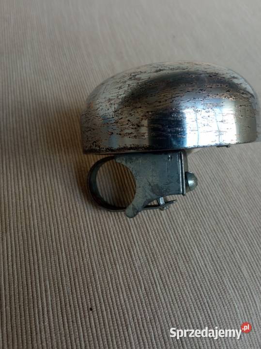 Przedwojenny metalowy duży dzwonek do roweru