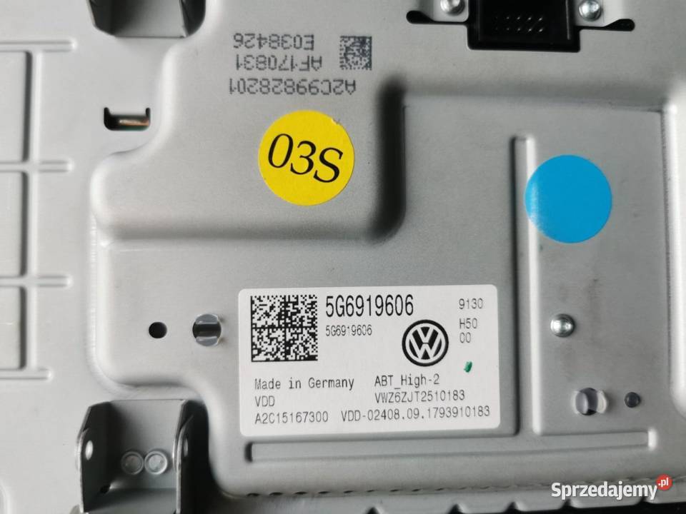WYŚWIETLACZ MONITOR VW GOLF VII TIGUAN 5G6919606 osobowe Świerzawa sprzedam