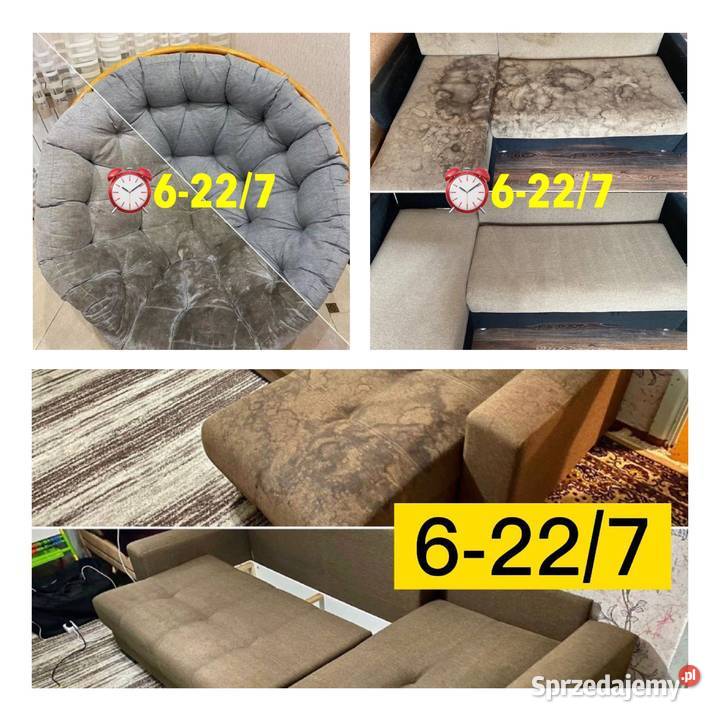 Pranie Tapicerki samochodowej Kanap Foteli Utrzymanie czystości Warszawa