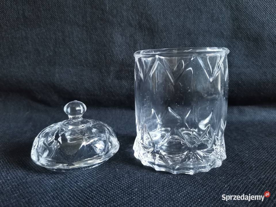 Stara przedwojenna musztardniczka szkło Art Deco sprzedam