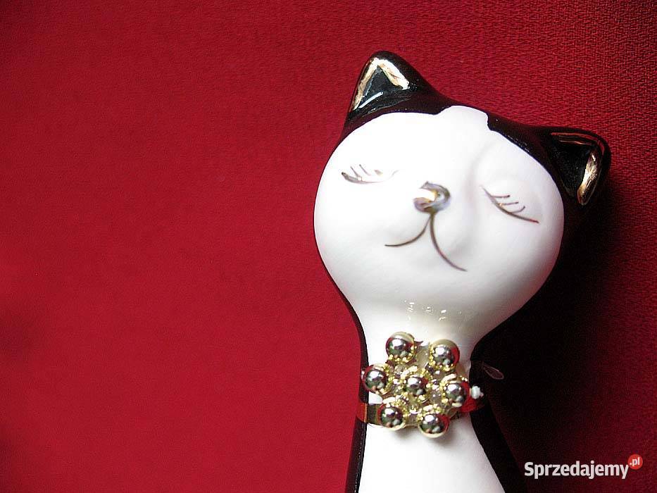 Kot Powabna koteczka figurka porcelana 10 x 45 x