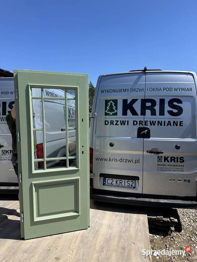 Drzwi wejściowe zewnętrzne drewniane Bielsko-Biała