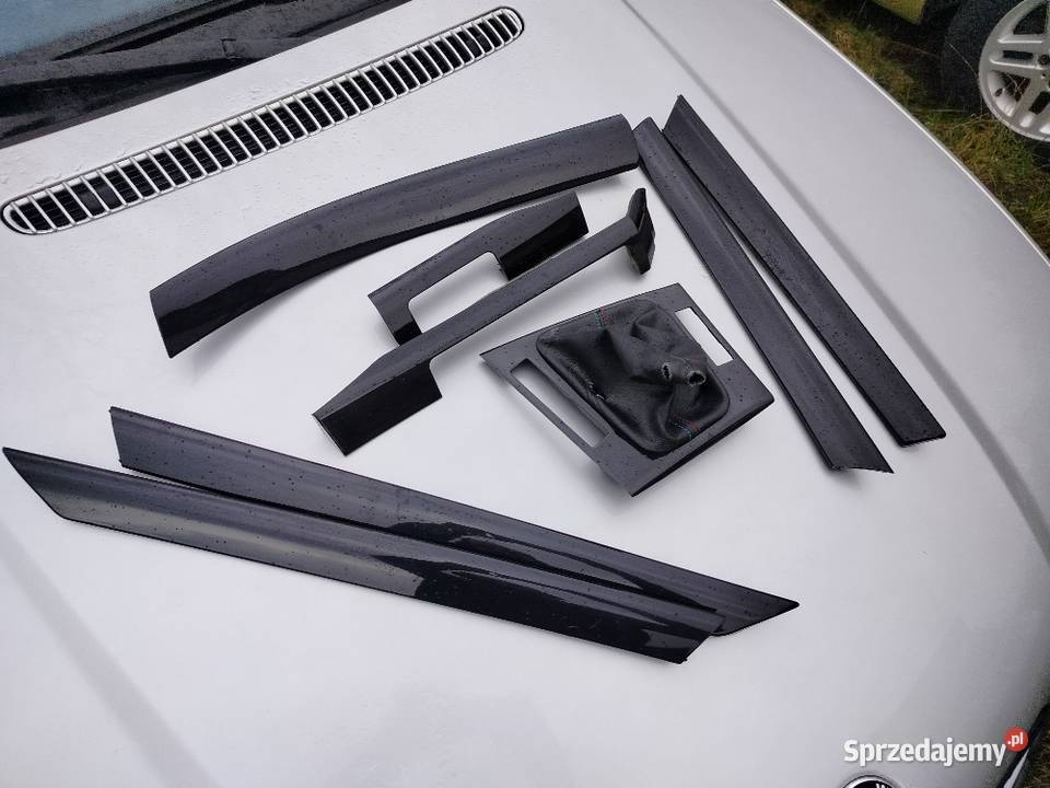Bmw e46 sedan kombi listwy dekory czarne Deski rozdzielcze, konsole Aleksandrów Łódzki