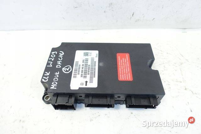 Mercedes CLK W209 26 V6 STEROWNIK DACHU moduł Rudka sprzedam