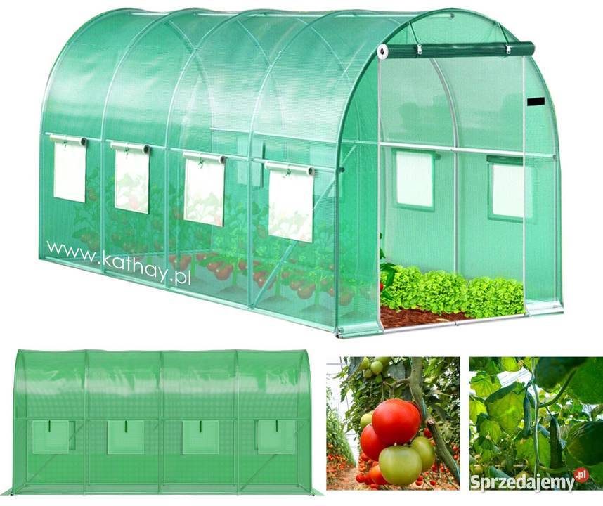 Tunel ogrodowy foliowy szklarnia folia 4x2x2m wielkopolskie