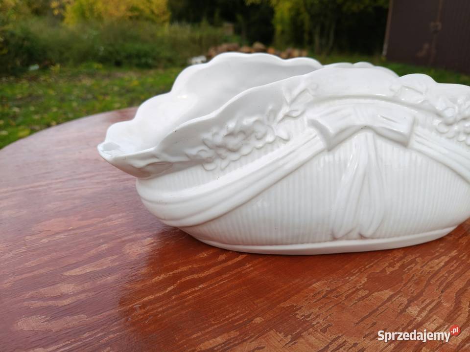 Vintage doniczka osłonka ceramiczna w kształcie Doniczki i osłonki Wrocław