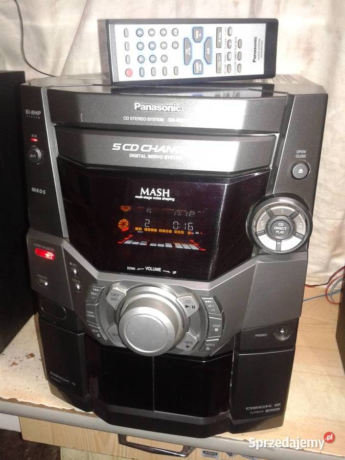 Wieża PANASONIC 5xCD RDS głośniki pilot świętokrzyskie Ostrowiec Świętokrzyski