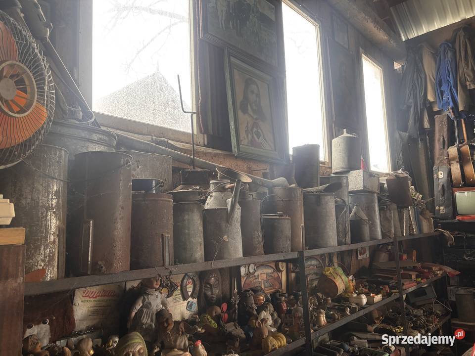 stary kanister blaszany oryginał PRL pojemnik Pozostałe Kosianka-Boruty