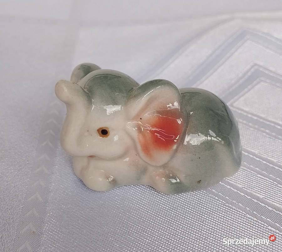 figurka porcelanowa słoń mały