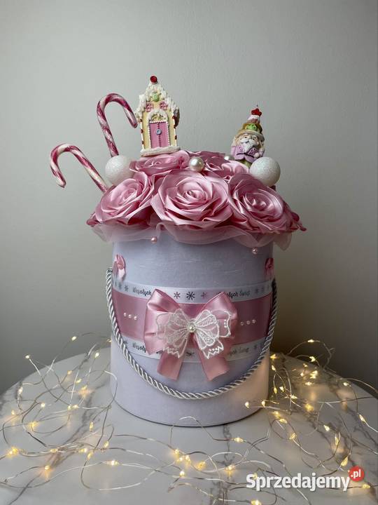 Świąteczne flowerboxy prezentowe wielokolorowy Dom i Ogród Wrocław sprzedam