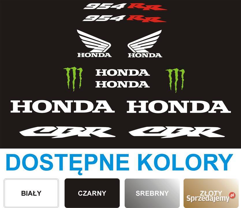 HONDA CBR 954RR Naklejki na motocykl WZÓR H3201 Kraków