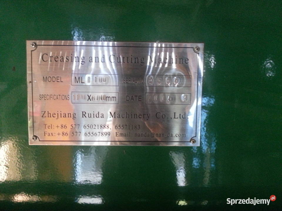 Sztanctygiel B1 1100x800 sztanca mało używany mazowieckie Wiązowna