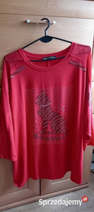 Bluzka z aplikacją z cyrkonii Kowalec