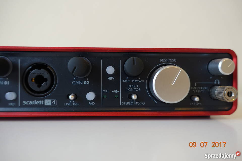 Sprzedam Focusrite Scarlet 2i4 interfejs audio Pozostałe