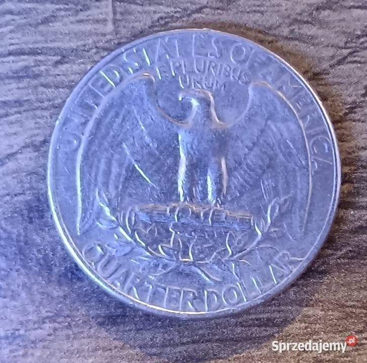 Moneta Ćwierćdolarówka Quarter Dollar 1967 małopolskie Zbylitowska Góra