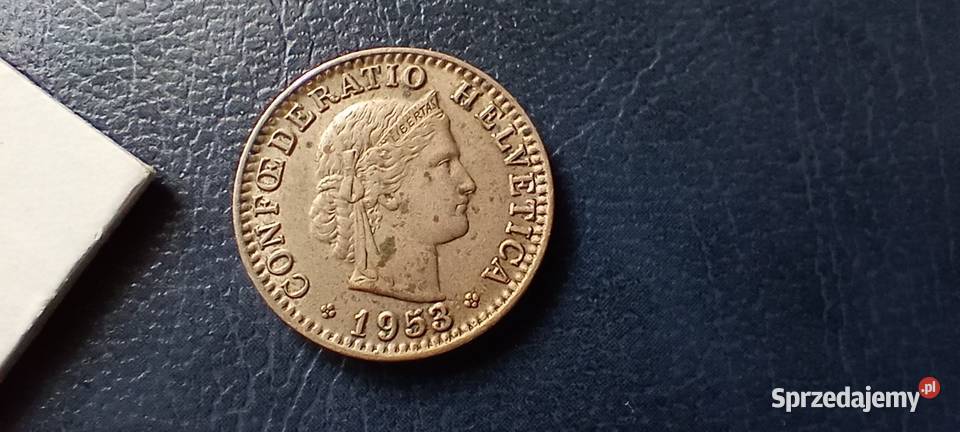 Stare monety 20 rappen 1953 Szwajcaria