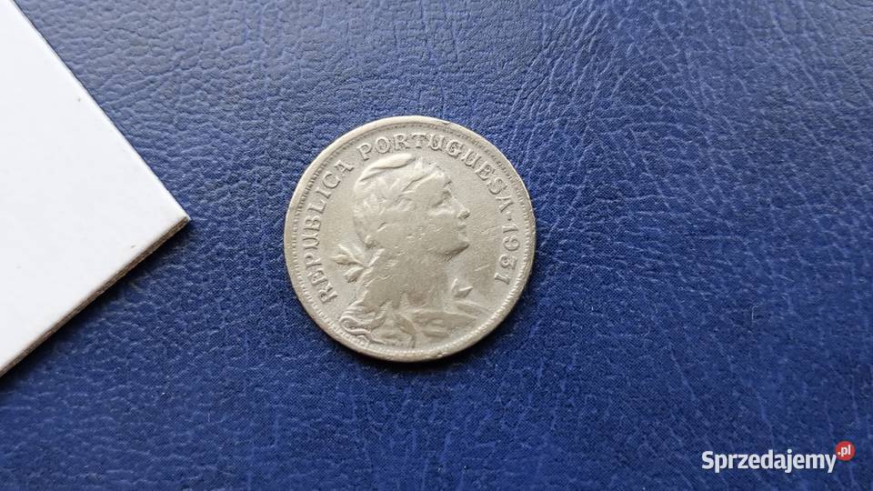 Stare monety 50 centavos 1931 Portugalia Numizmatyka podkarpackie Lesko