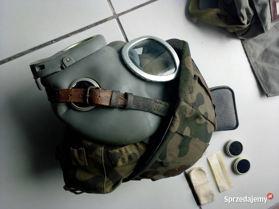 Hełm ZOMO 1975 plus maska PG buldogg Militaria podkarpackie Jarosław sprzedam